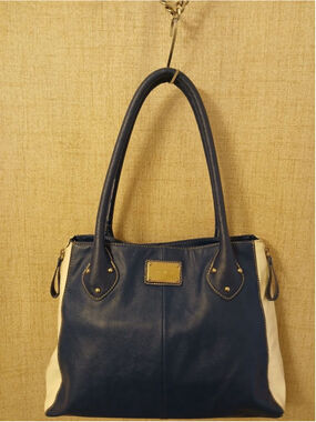 Nine West Navy & White expandable Tote Bag